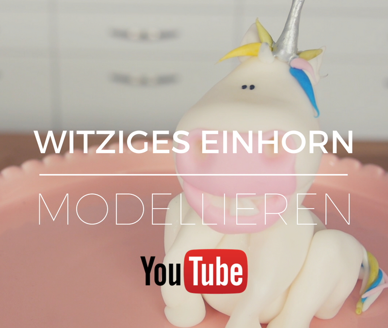 Witziges Einhorn modellieren - ganz einfach mit der 1-2-3 Methode - Jetzt auf YouTube