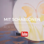 YouTube Mit Schablonen auf Fondant malen