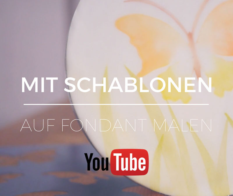 YouTube Mit Schablonen auf Fondant malen