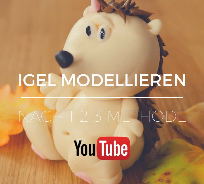 YouTube Anleitung zum Modellieren eines Igels nach der 1-2-3 Methode von Betty