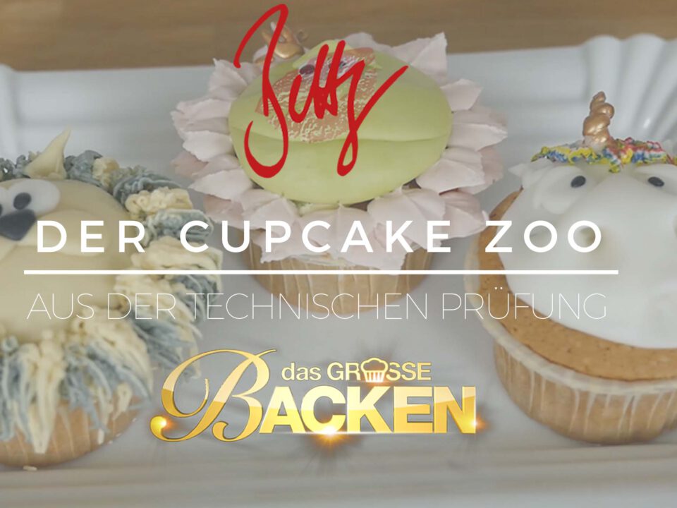 YouTube Folge mit Anleitung zum Cupcake Zoo - Technische Prüfung bei "Das große Backen" auf SAT.1 Staffel 5, Folge 3