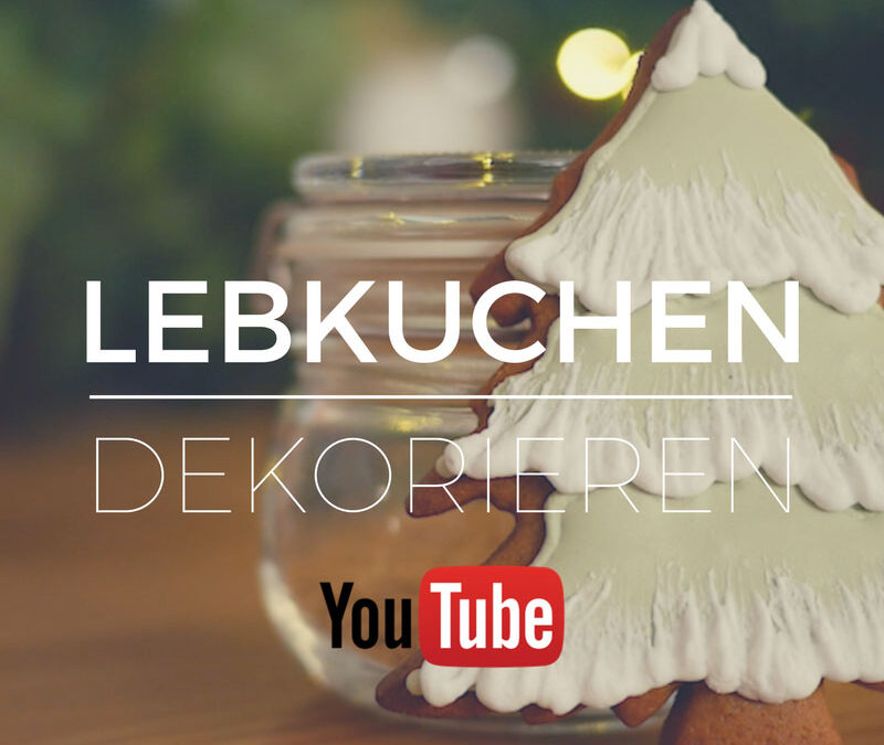 Lebkuchen dekorieren - Runout Technik mit Eiweissspritzglasur