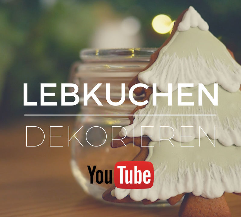 Lebkuchen dekorieren - Runout Technik mit Eiweissspritzglasur