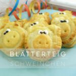 Leckere Blätterteig Schweinchen mit Nutellafüllung