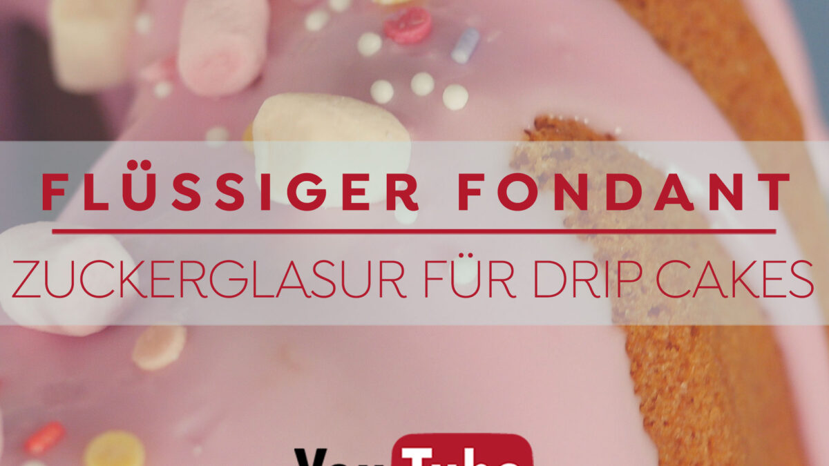 Flüssiger Fondant - Zuckerglasur für Drip Cakes