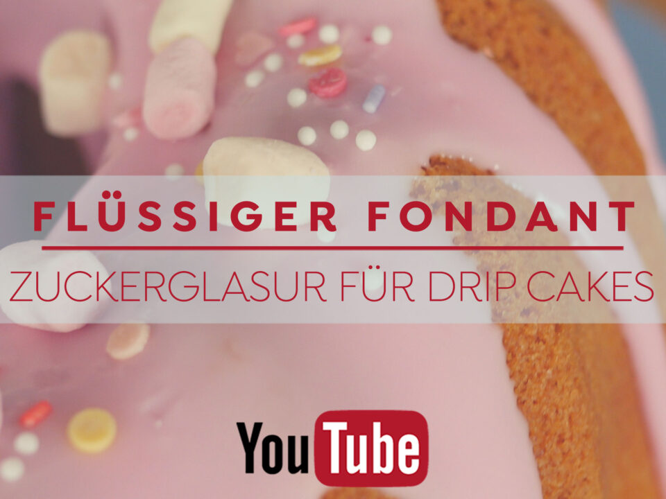 Flüssiger Fondant - Zuckerglasur für Drip Cakes