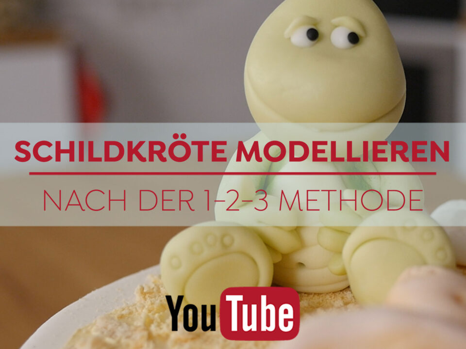 Schildkröte modellieren - Anleitung 1-2-3 Methode Bettys Sugar Dreams