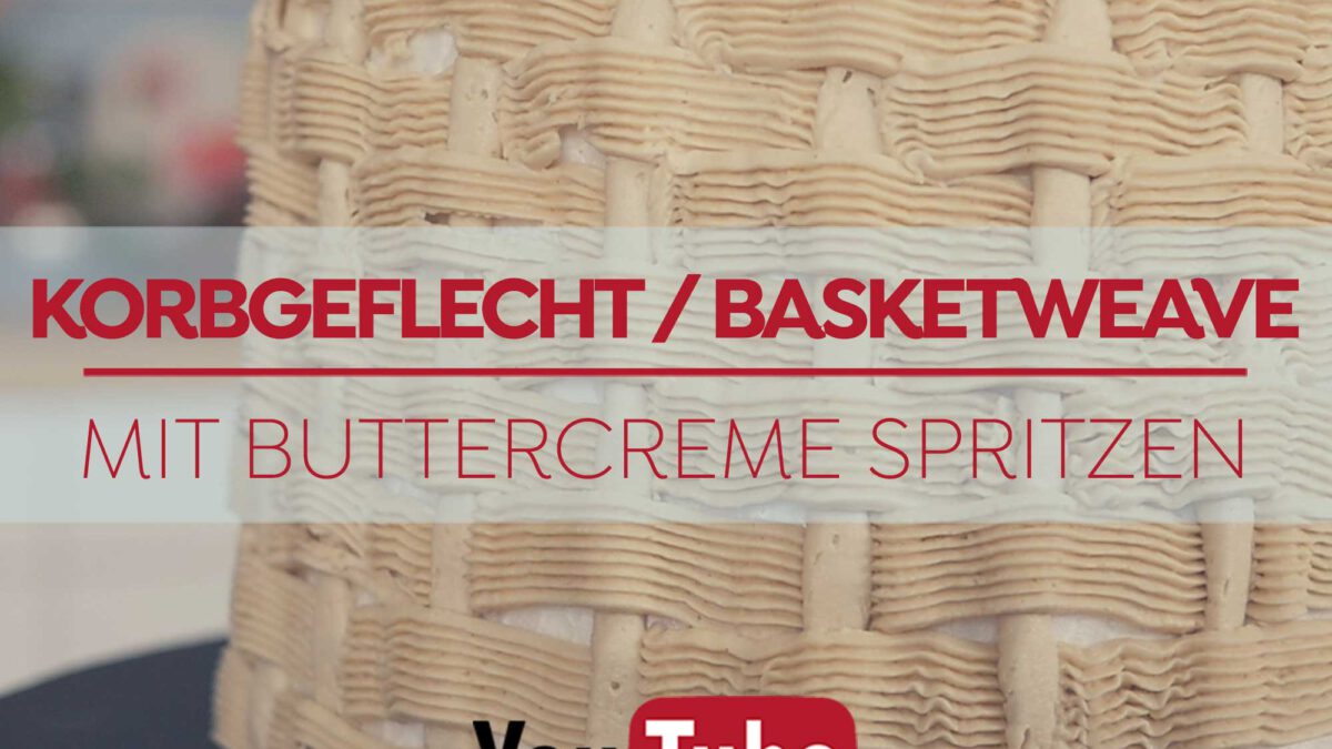 Korbgeflecht / Basketweave mit Buttercreme spritzen