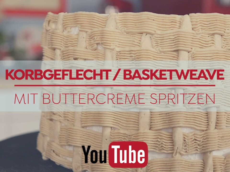 Korbgeflecht / Basketweave mit Buttercreme spritzen