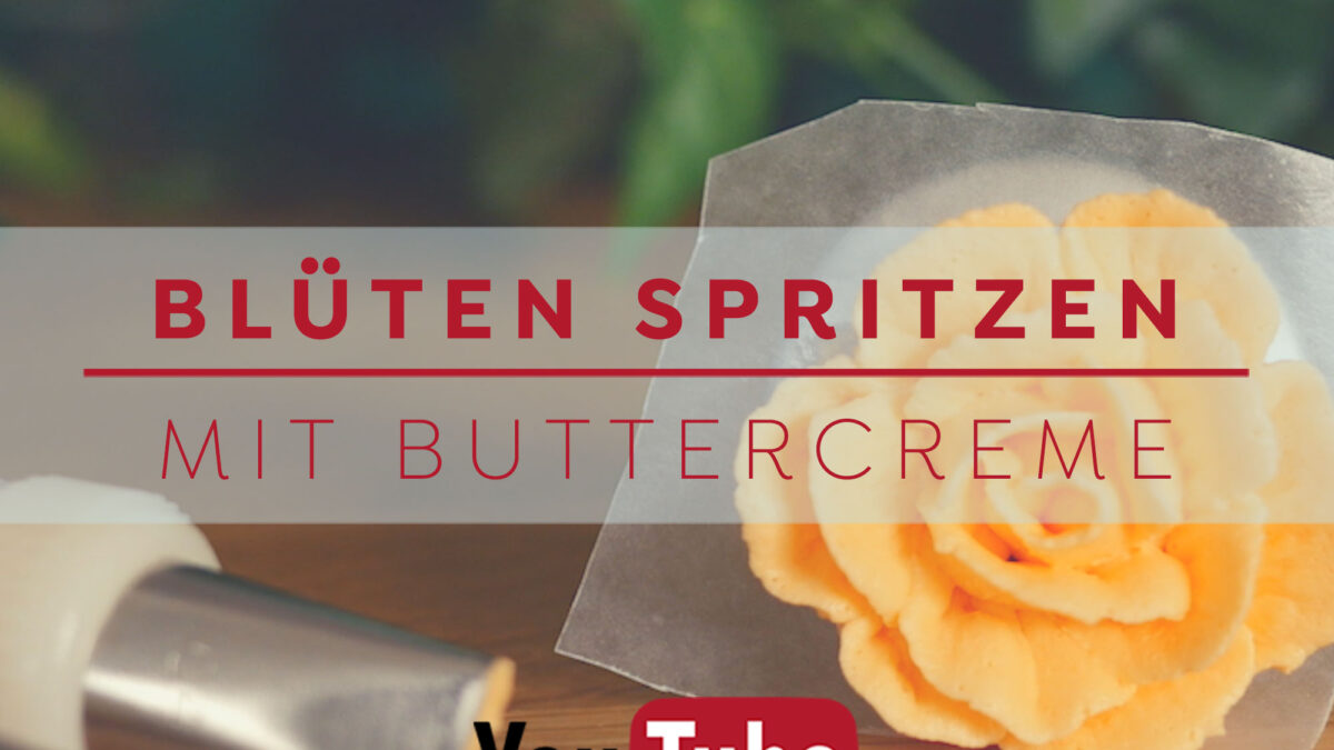 Blüten spritzen mit Buttercreme