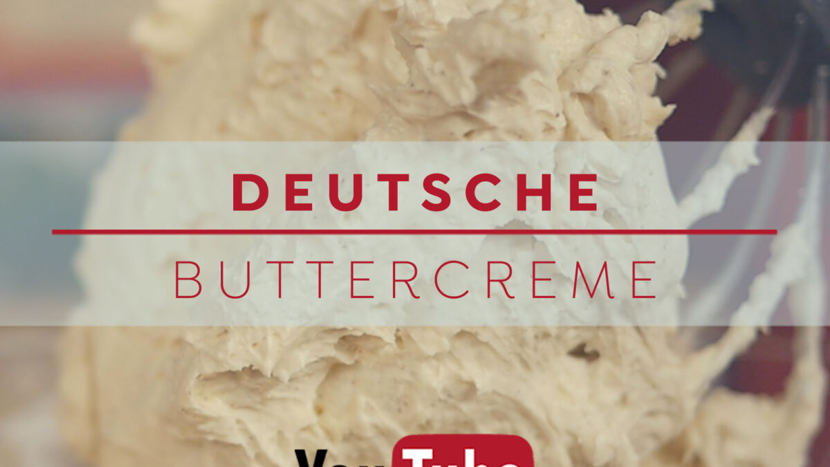 Deutsche Buttercreme Rezept zum YouTube Video